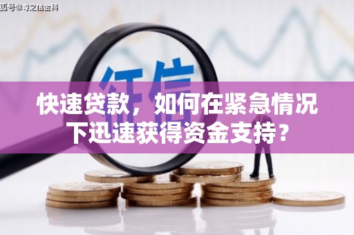 风顺堂区快速贷款，如何在紧急情况下迅速获得资金支持？