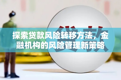风顺堂区探索贷款风险转移方法，金融机构的风险管理新策略