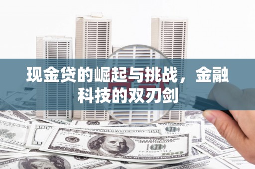 风顺堂区现金贷的崛起与挑战，金融科技的双刃剑