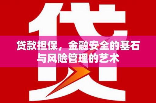 风顺堂区贷款担保，金融安全的基石与风险管理的艺术