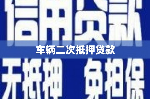 风顺堂区车辆二次抵押贷款