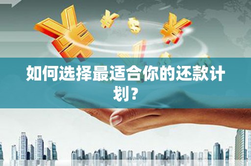 风顺堂区如何选择最适合你的还款计划？
