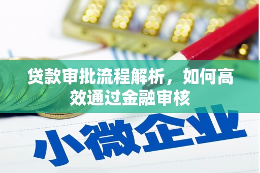 风顺堂区贷款审批流程解析，如何高效通过金融审核