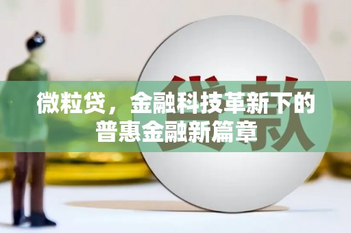 风顺堂区微粒贷，金融科技革新下的普惠金融新篇章