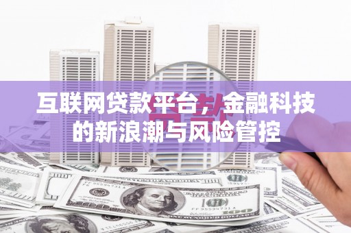 风顺堂区互联网贷款平台，金融科技的新浪潮与风险管控