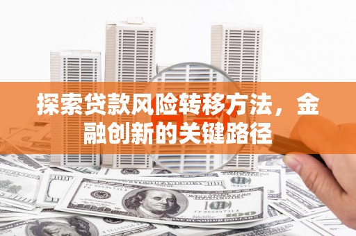 风顺堂区探索贷款风险转移方法，金融创新的关键路径