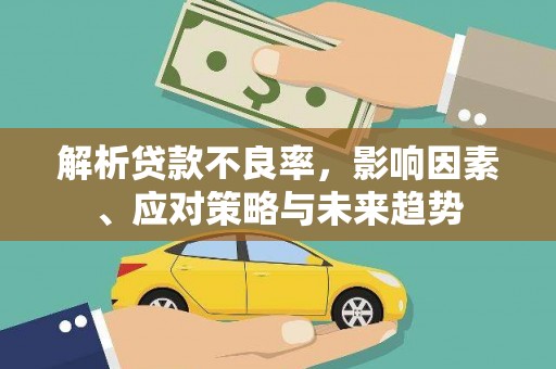 风顺堂区解析贷款不良率，影响因素、应对策略与未来趋势