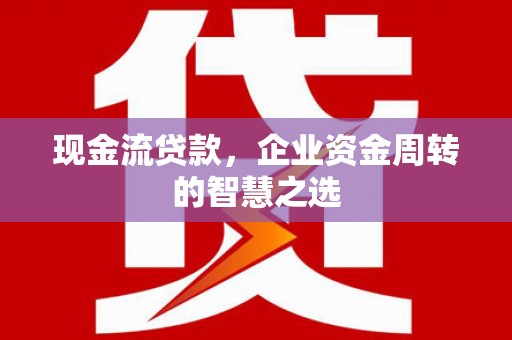 风顺堂区现金流贷款，企业资金周转的智慧之选