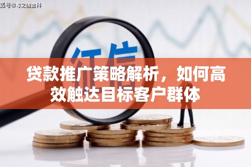 风顺堂区贷款推广策略解析，如何高效触达目标客户群体