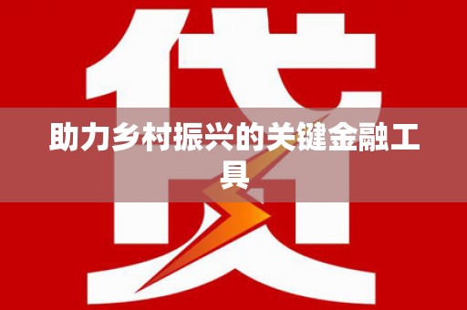 风顺堂区助力乡村振兴的关键金融工具