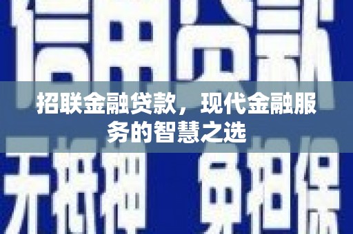 风顺堂区招联金融贷款，现代金融服务的智慧之选