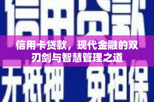 风顺堂区信用卡贷款，现代金融的双刃剑与智慧管理之道