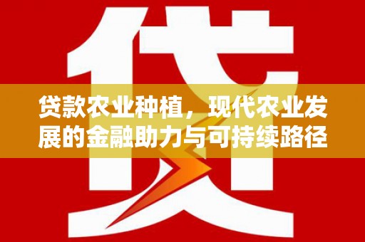 风顺堂区贷款农业种植，现代农业发展的金融助力与可持续路径