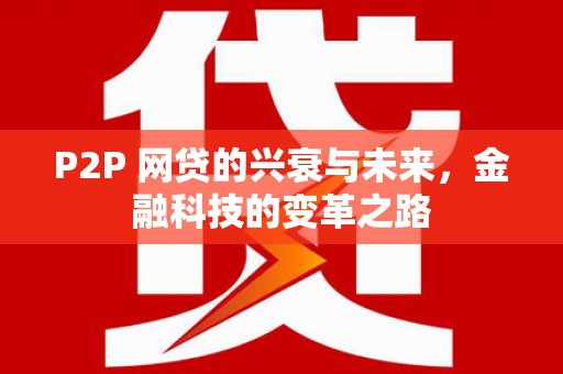 风顺堂区P2P 网贷的兴衰与未来，金融科技的变革之路