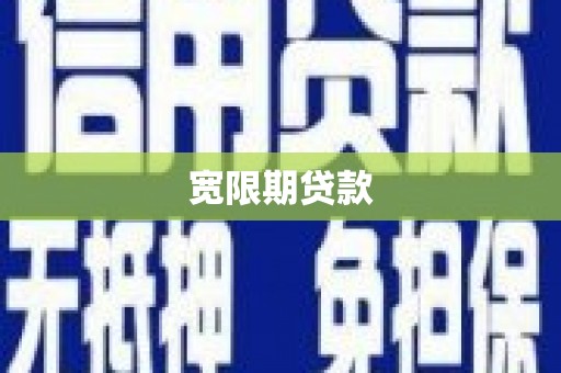 风顺堂区宽限期贷款