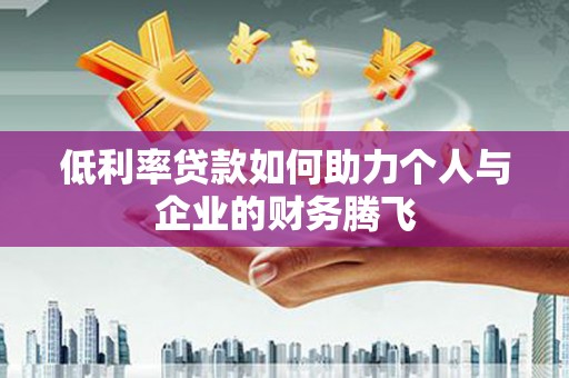 风顺堂区低利率贷款如何助力个人与企业的财务腾飞