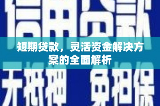 风顺堂区短期贷款，灵活资金解决方案的全面解析