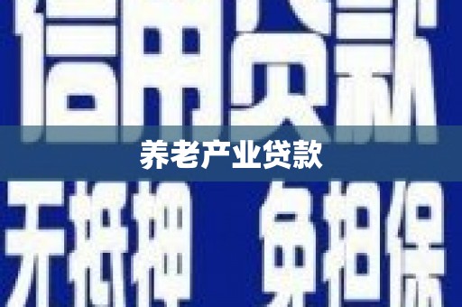 风顺堂区养老产业贷款
