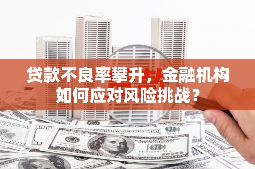 风顺堂区贷款不良率攀升，金融机构如何应对风险挑战？