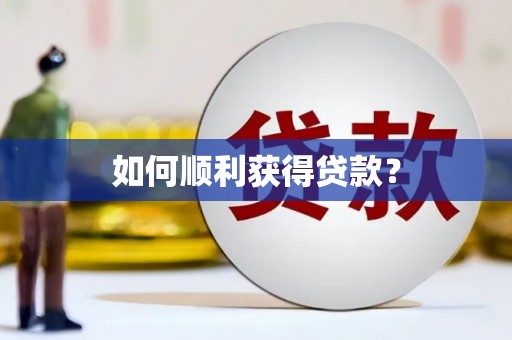 风顺堂区如何顺利获得贷款？